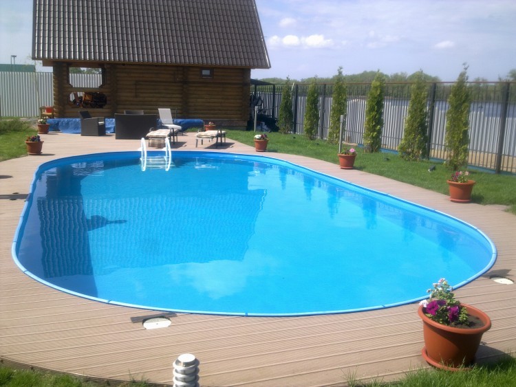 Вкапываемый бассейн Summer Fun овальный 6.23x3.60x1.5 м (рис.1)
